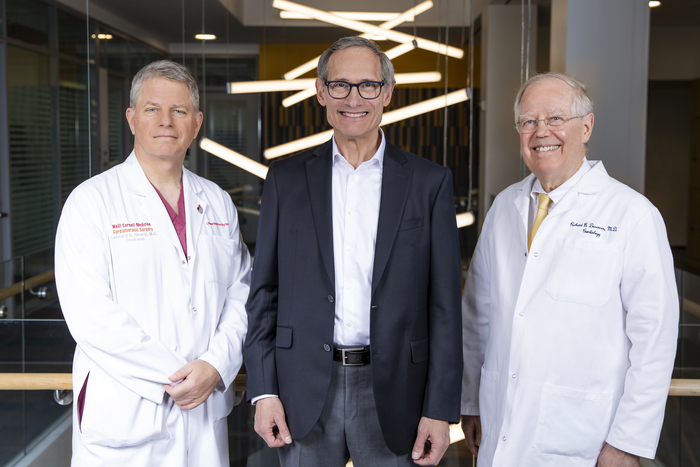 Donor Barry Fried and Drs. Leonard Girardi and Richard Devereux