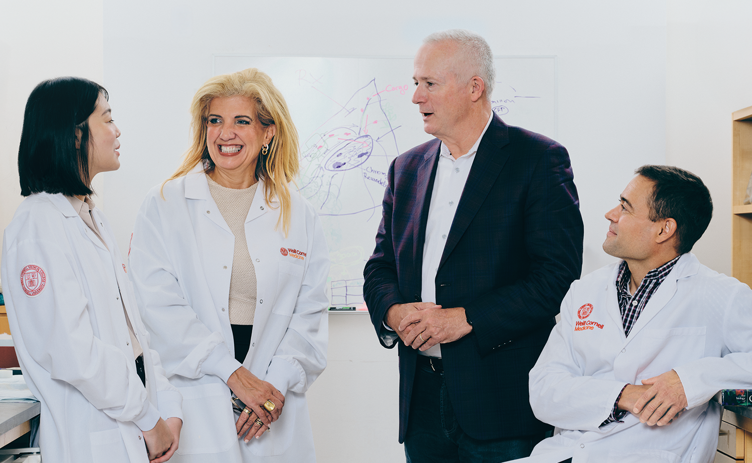 Dean Harrington pictured with faculty