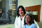 Dr. Neera Gupta and patient