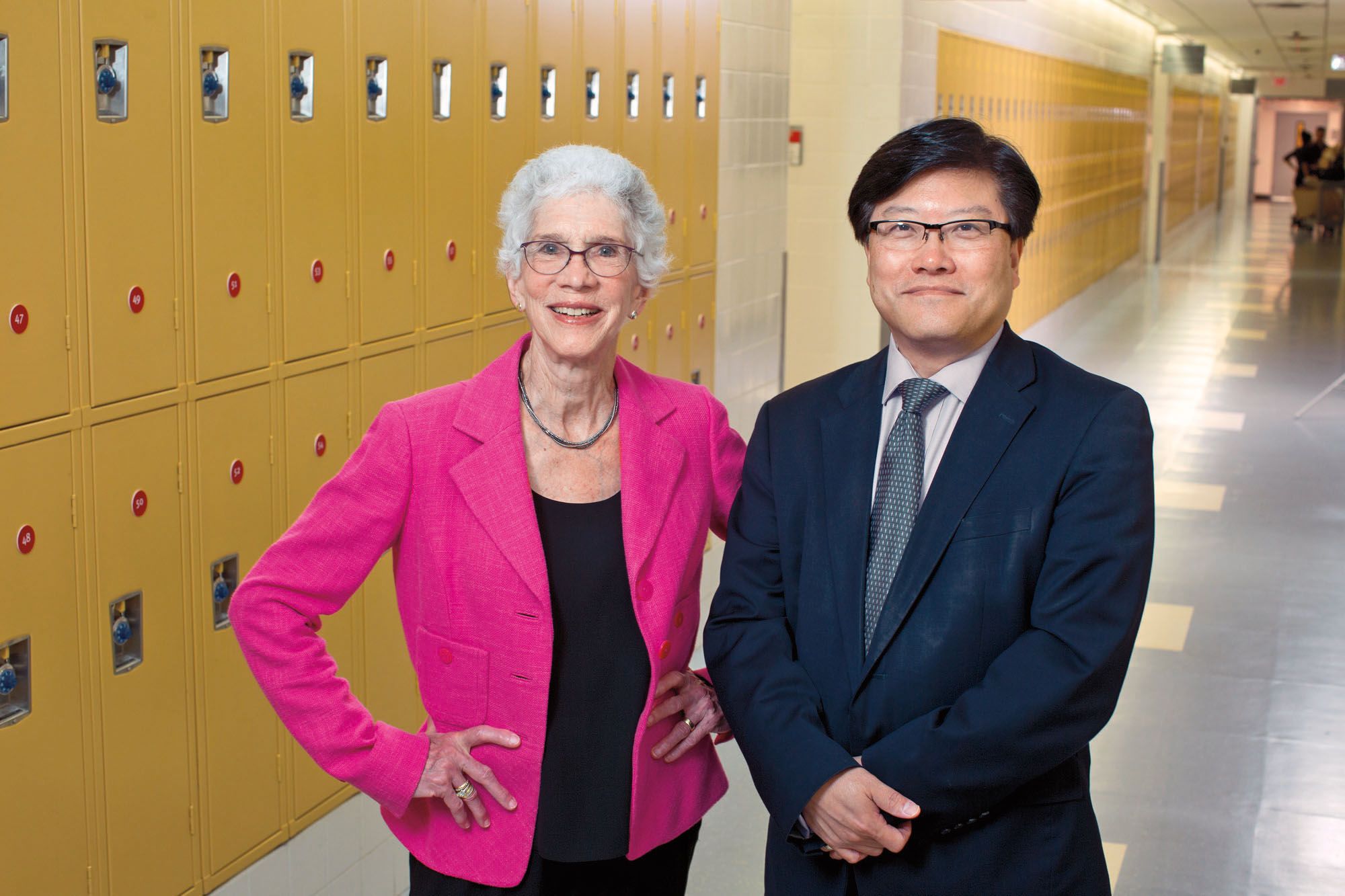 Barbara Friedman and Dean Augustine M.K. Choi