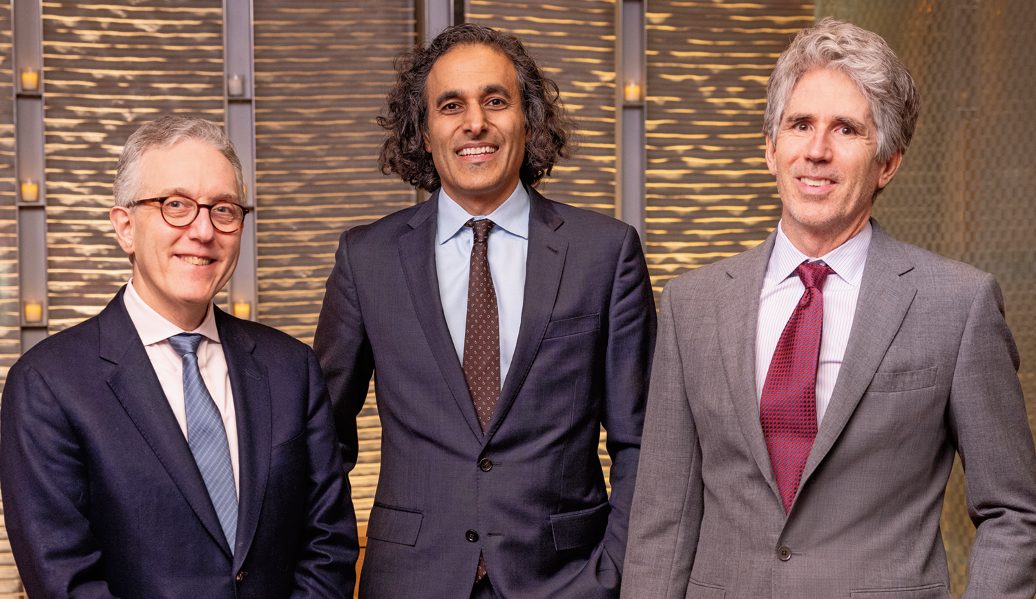 Dr. Jedd Wolchok, Dr. Sohail Tavazoie and Dr. Joshua Rabinowitz